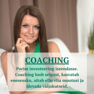 personaalne coaching veebis Zoomus, investeering endasse, coaching loob selgust, kindlustunnet