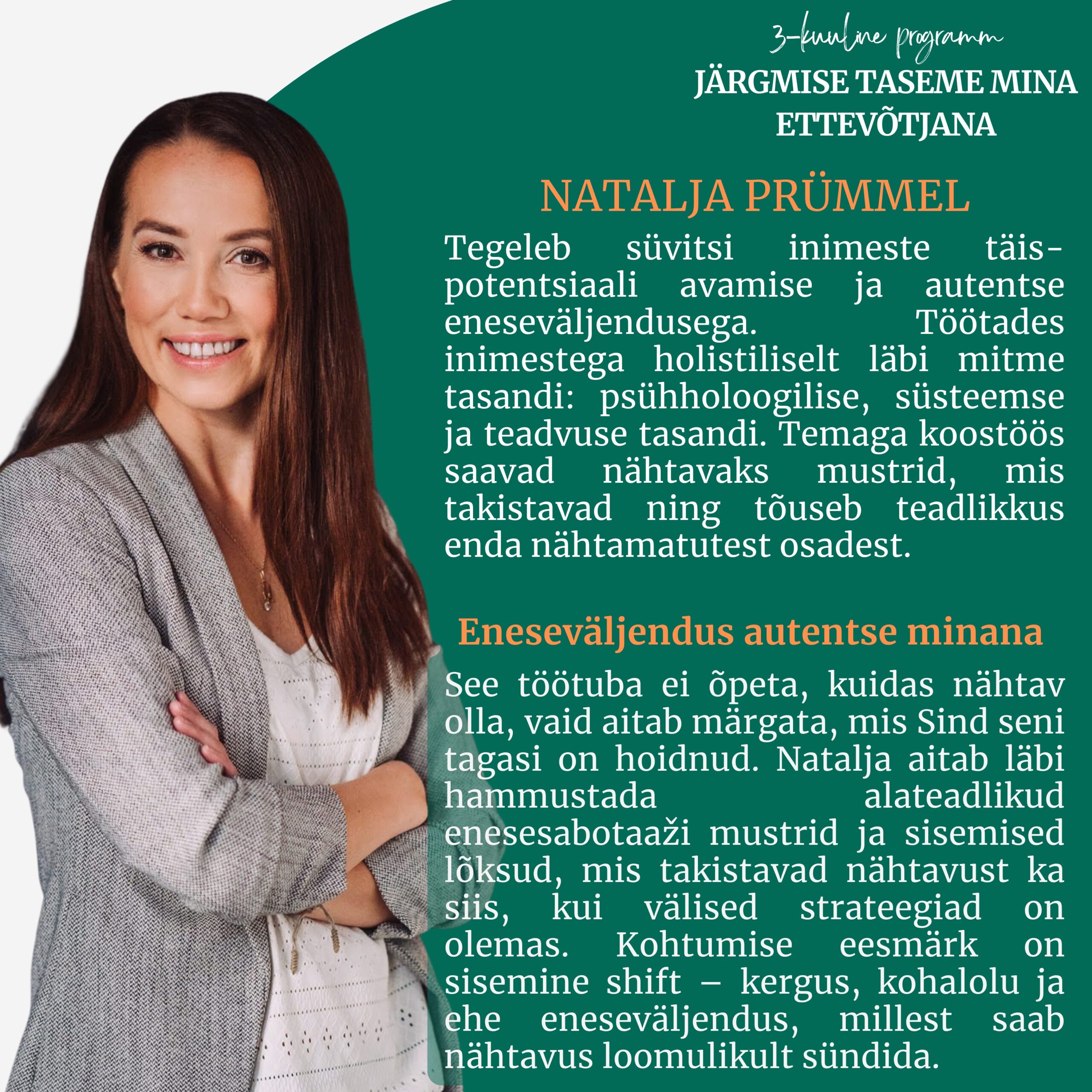 Coachingu ja mentorlusega grupiprogramm "Järgmise taseme mina ettevõtjana" alustab 21.09.2026 - Pilt 13